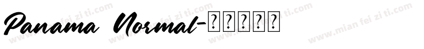 Panama Normal字体转换